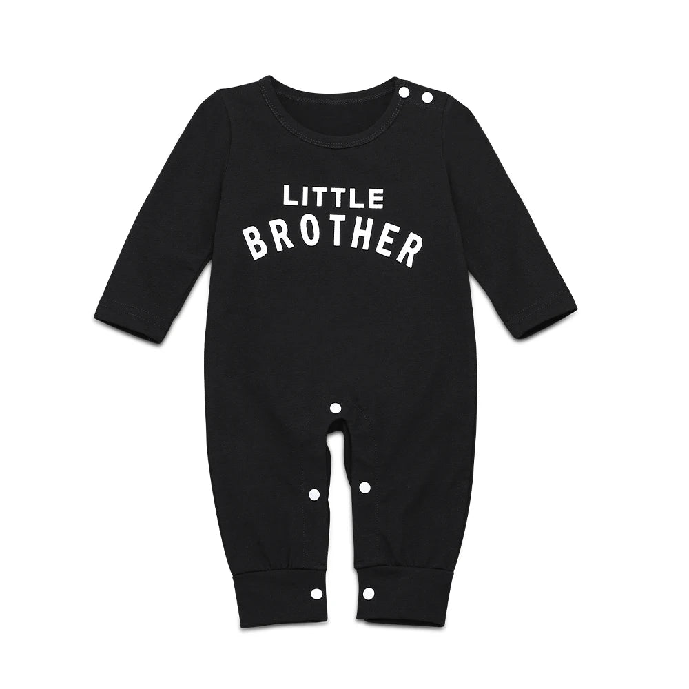 Little Brother Baby Outfit Casual Romper for Infant and Toddler Boys (0–24M)
