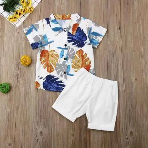 Little Gent Beach Shorts Set