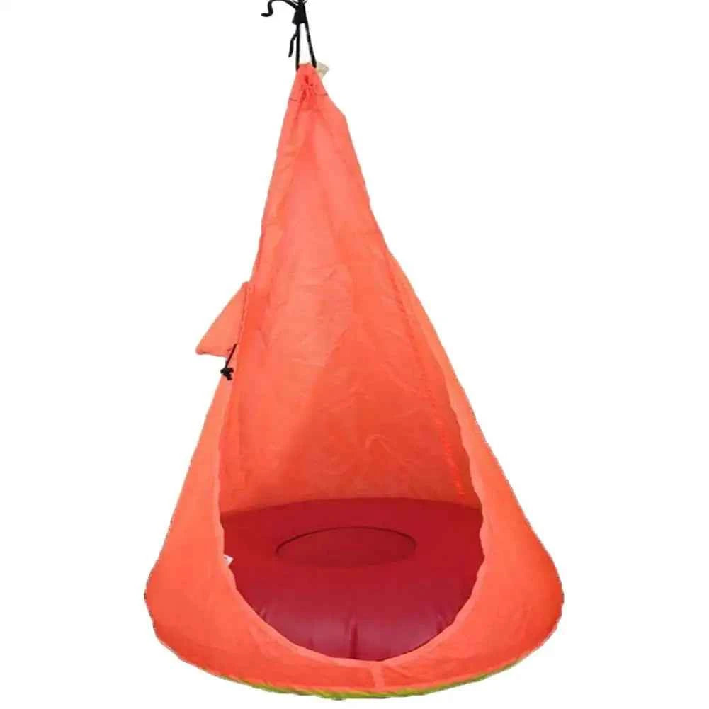 Children’s Swing Pod Hammock Chair for Indoor and Outdoor Use, Comfortable and Durable Hanging Seat Toy for Kids