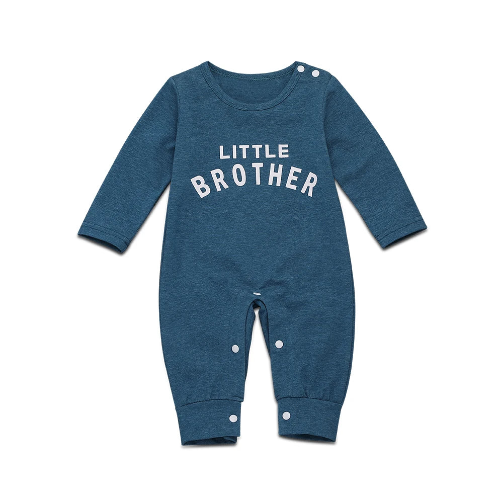 Little Brother Baby Outfit Casual Romper for Infant and Toddler Boys (0–24M)