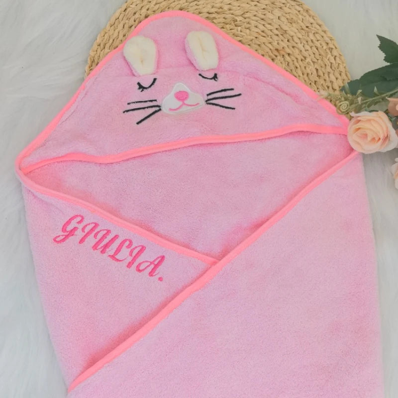 Custom Embroidered Baby Towel – Personalized Gift for Newborns & Toddlers