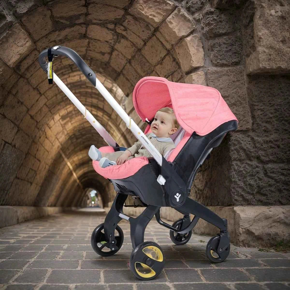 Foldable Travel Baby Stroller – Bi-directional Push, Lightweight Metal Frame for Easy Carrying