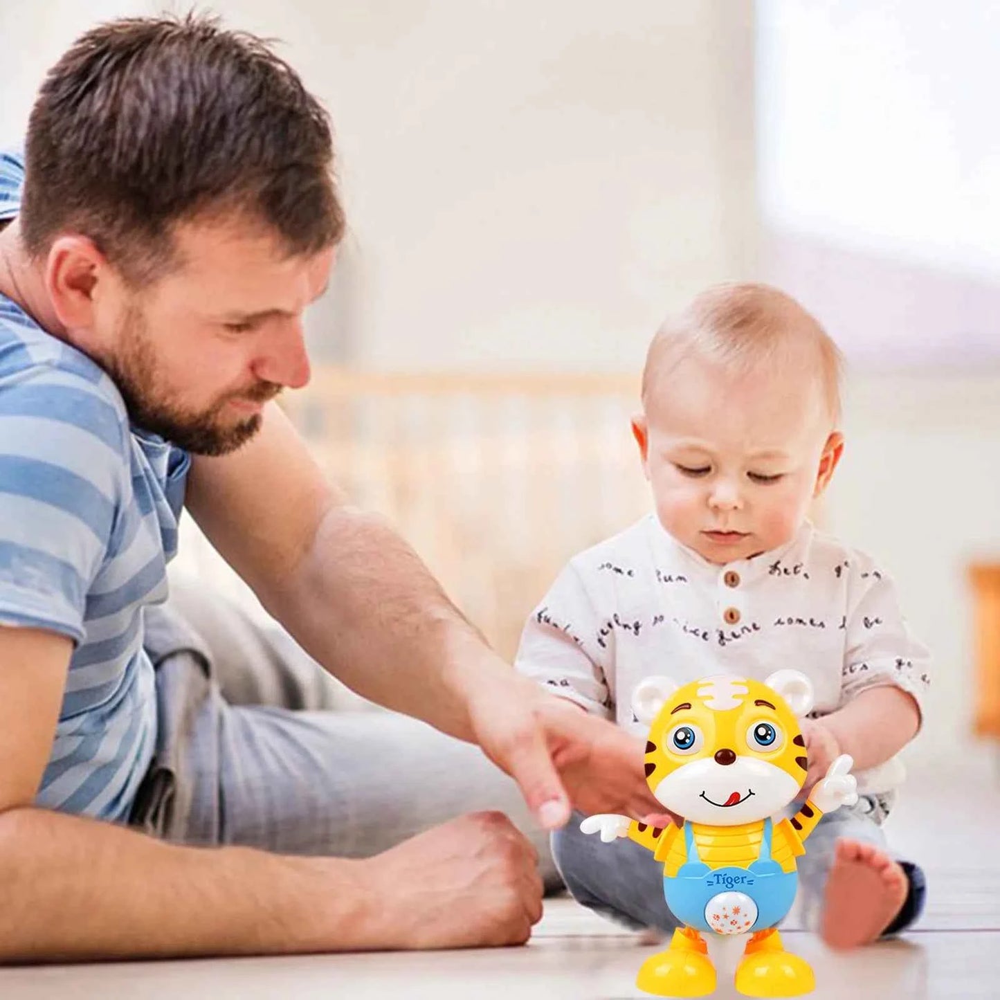 Musical Alphabet Toy for Toddlers - Dancing Tiger Musical Toy with Lights and Music