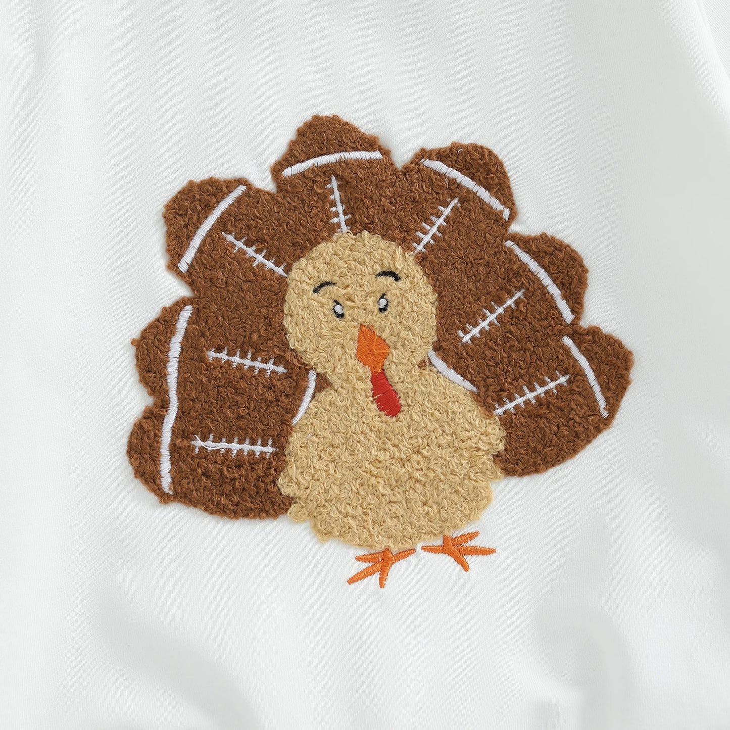 Toddler Thanksgiving Outfit – Long Sleeve Turkey Sweatshirt & Pants Set