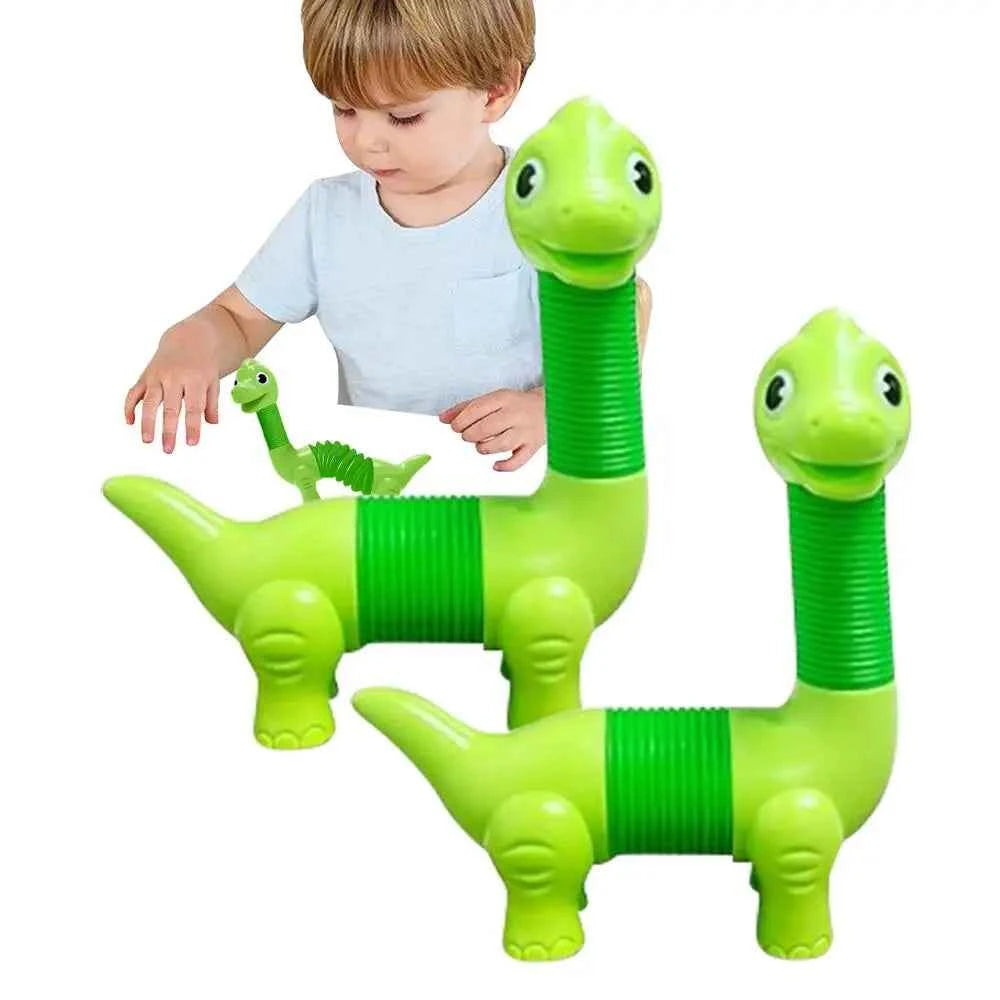 Animal Pop Tube Fidget Toys – Set of 2 Telescopic Sensory Toys