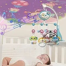Remote Control Musical Crib Mobile with Light Projection – Infant Soothing Toy