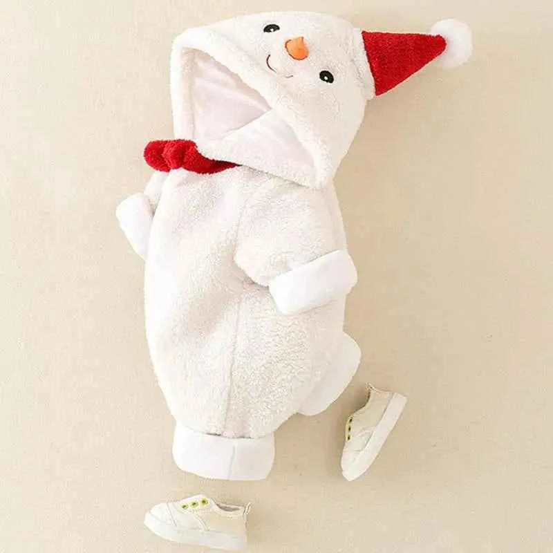 Christmas Fleece Jumpsuit for Kids – Warm Holiday Bodysuit with Full Coverage for Boys & Girls