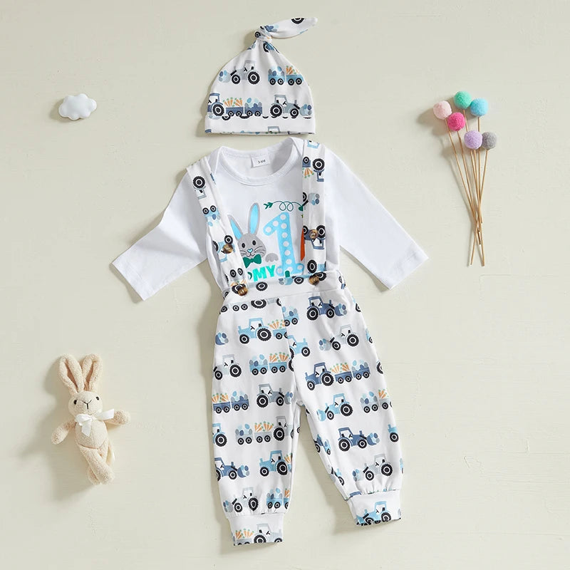 Easter Bunny 3-Piece Pants Set (0-18M)