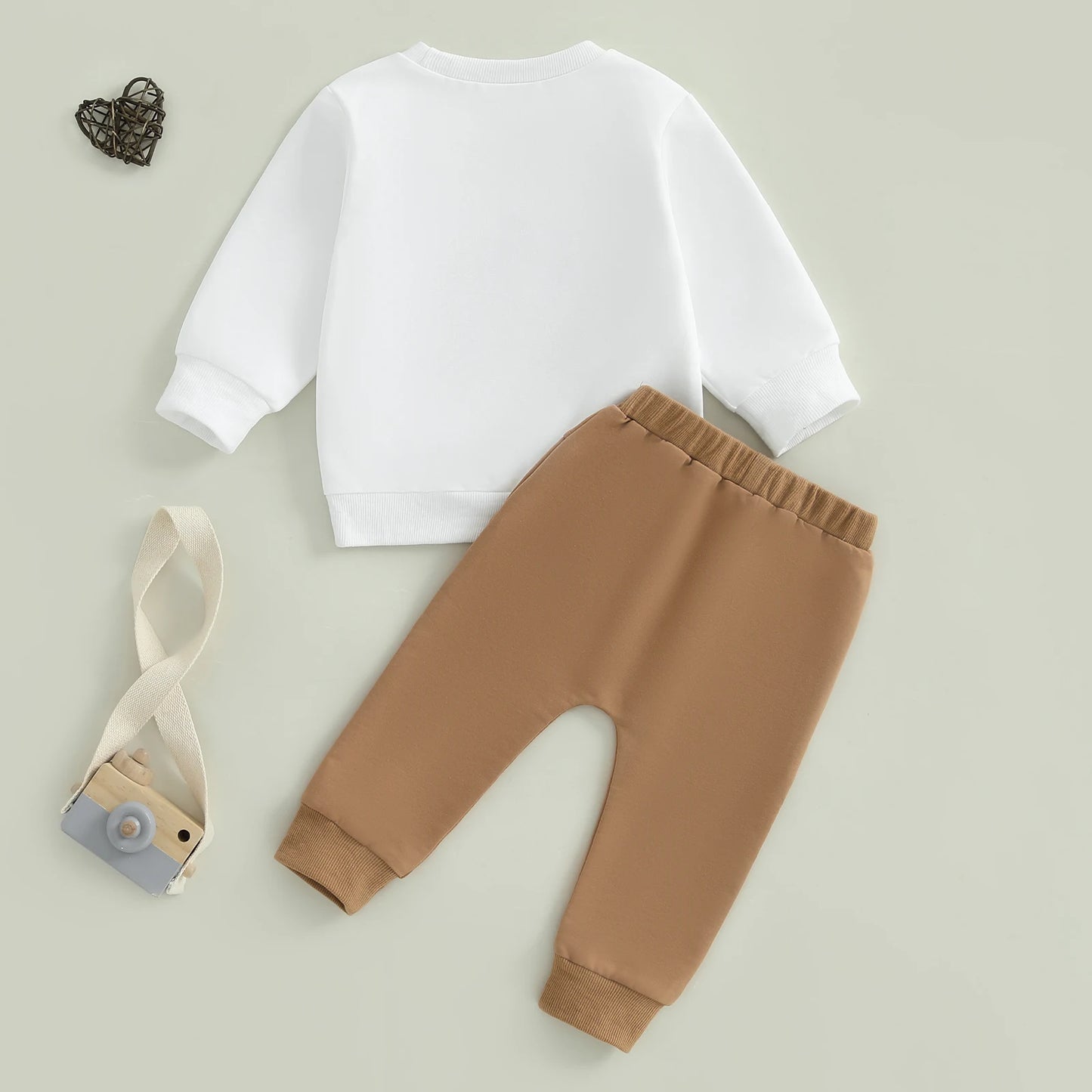 Toddler Thanksgiving Outfit – Long Sleeve Turkey Sweatshirt & Pants Set