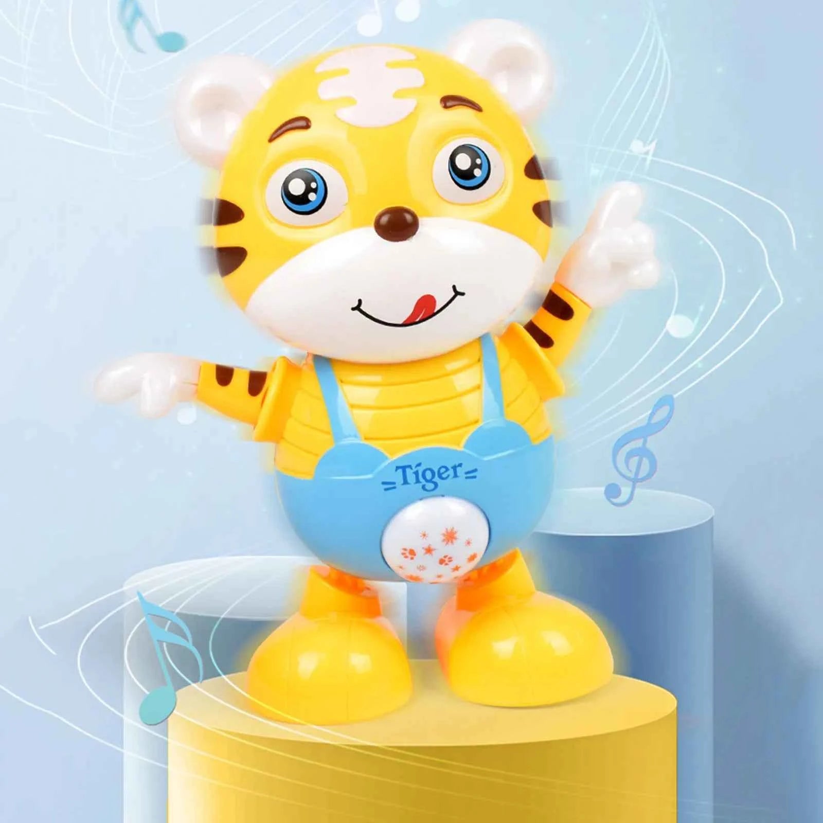 Musical Alphabet Toy for Toddlers - Dancing Tiger Musical Toy with Lights and Music