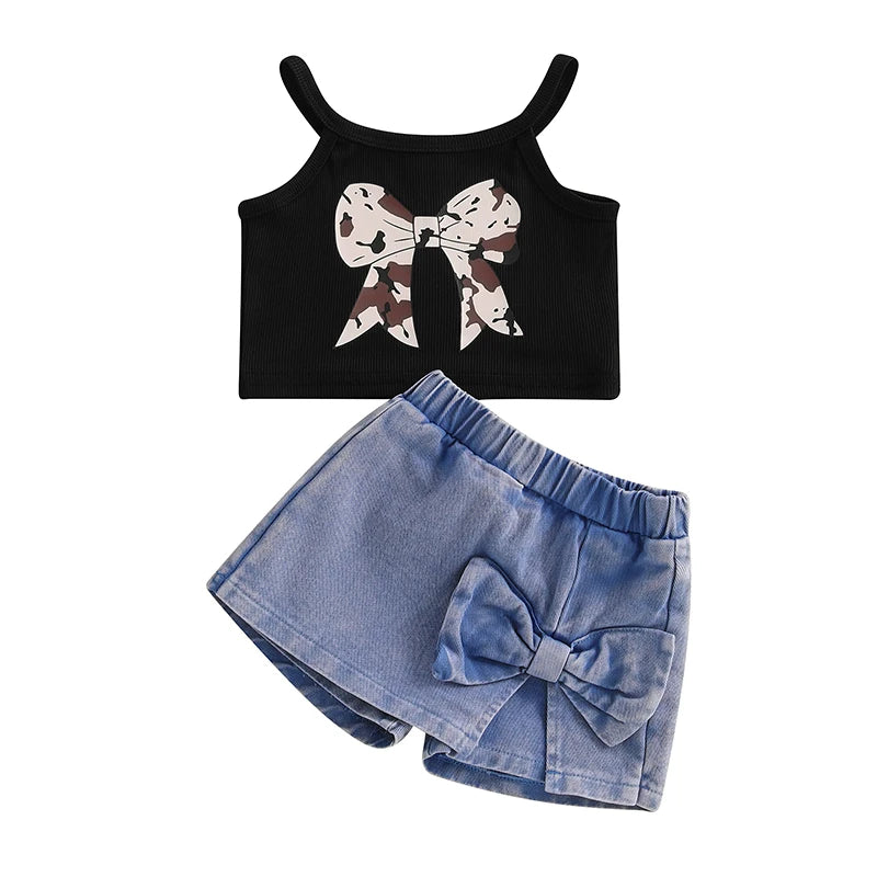 Bow Belle Summer Shorts Set