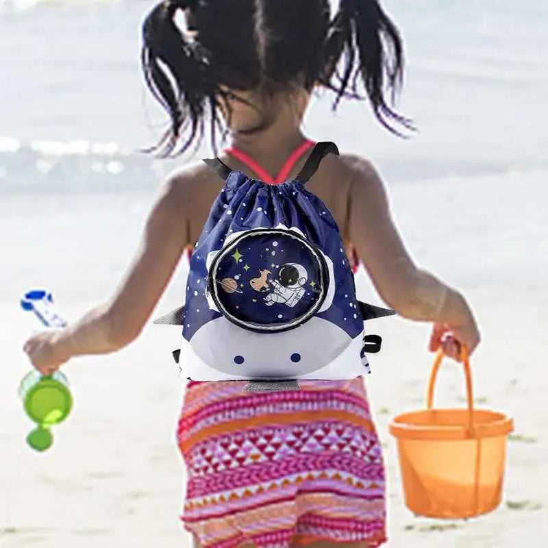 Kids Waterproof Swimming Backpack – Dry & Wet Bag Combo for Pool, Beach & Sports