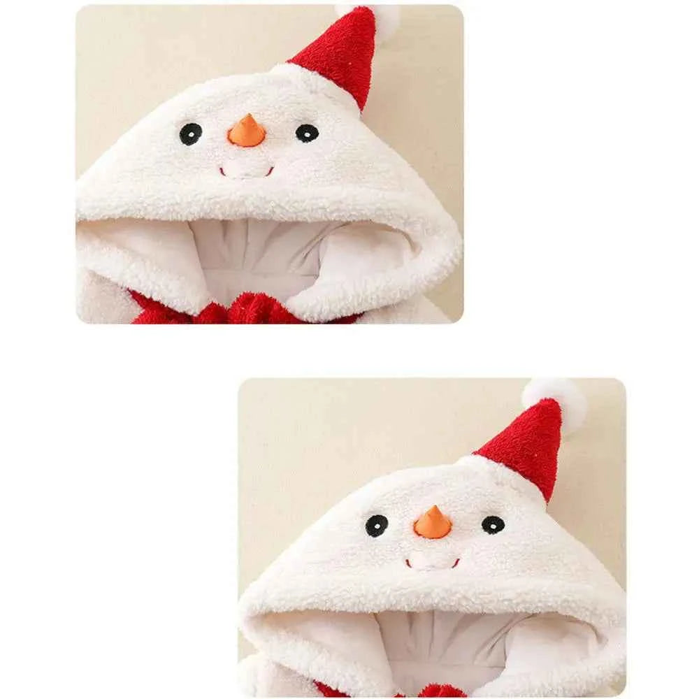 Christmas Fleece Jumpsuit for Kids – Warm Holiday Bodysuit with Full Coverage for Boys & Girls