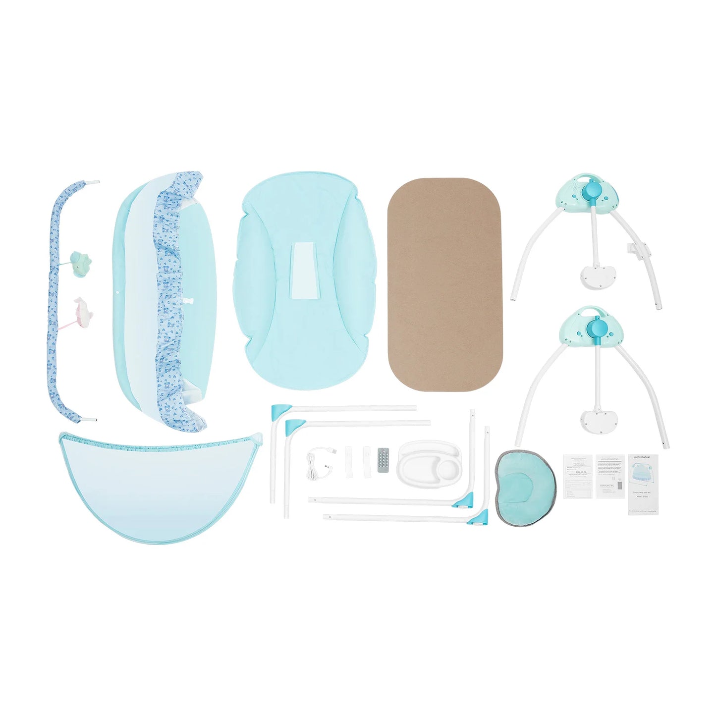 Havens Heaven Automatic Baby Swing – Infant Cradle with Music & Mosquito Net