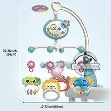 Remote Control Musical Crib Mobile with Light Projection – Infant Soothing Toy