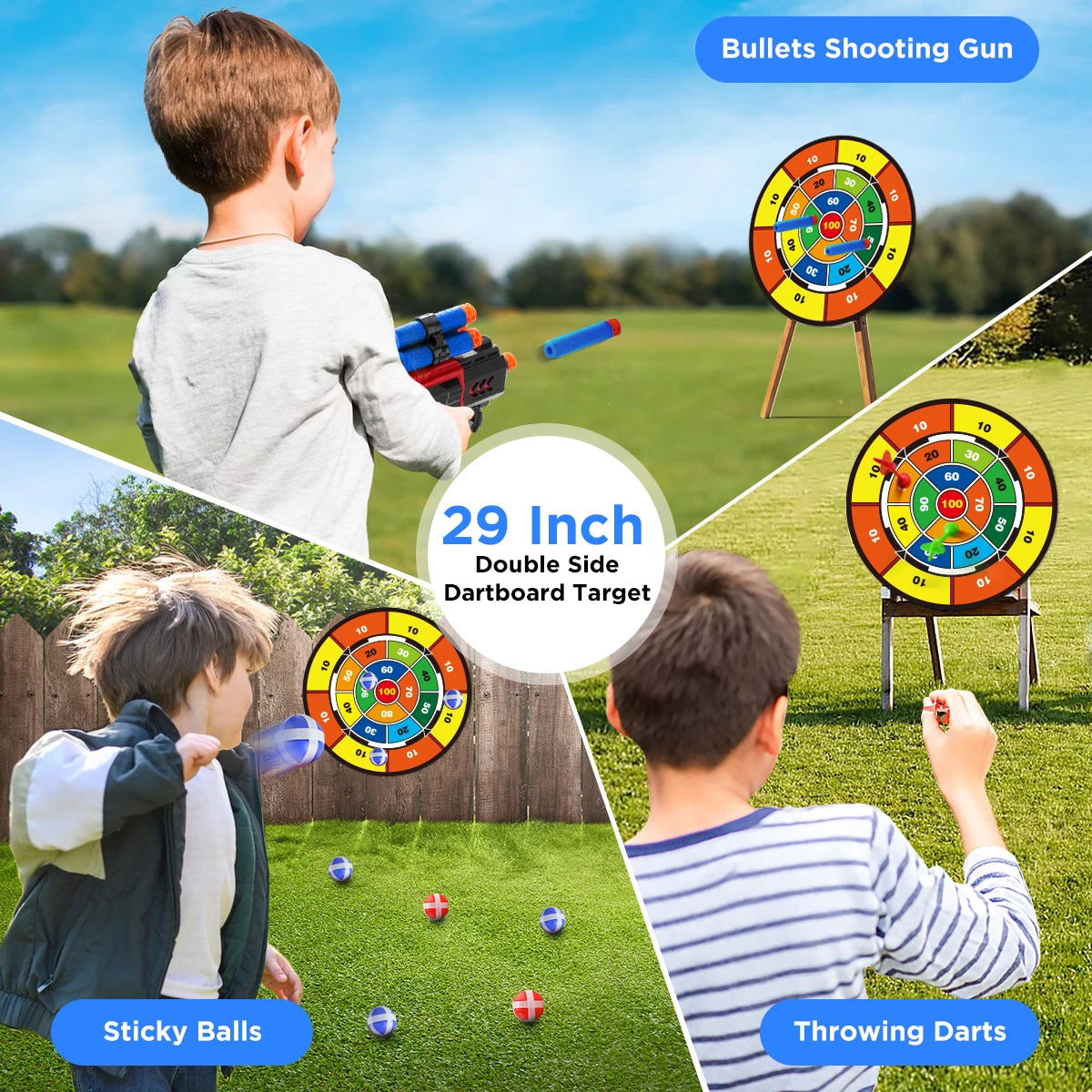LED Light-Up Archery Set with Suction Cup Stand Target - Haven's Heaven Boutique