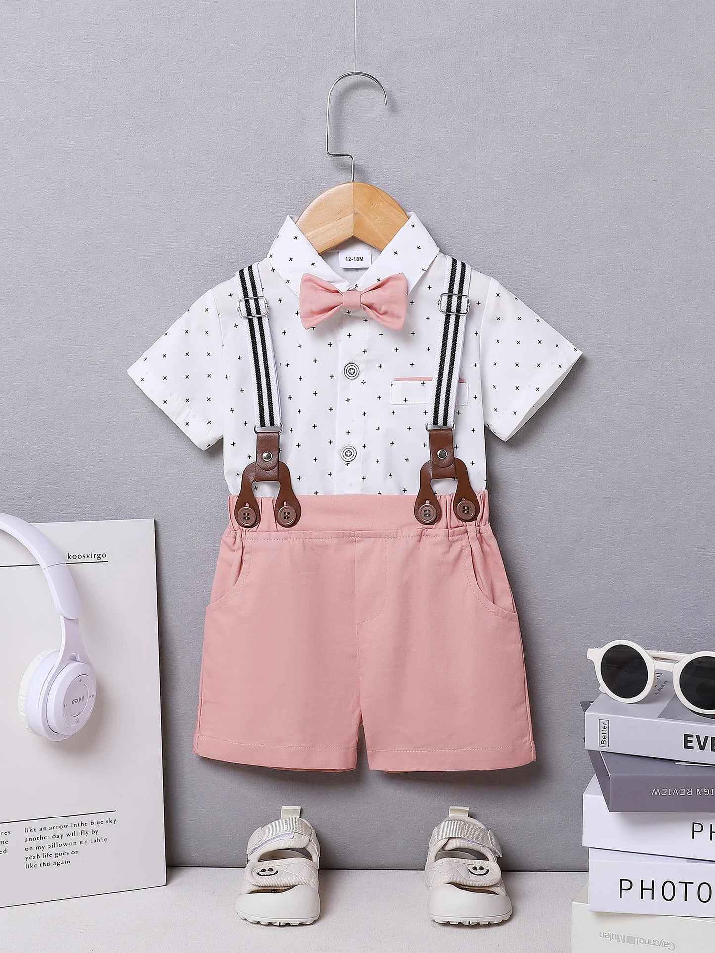 Little Gents Shorts Suit Set
