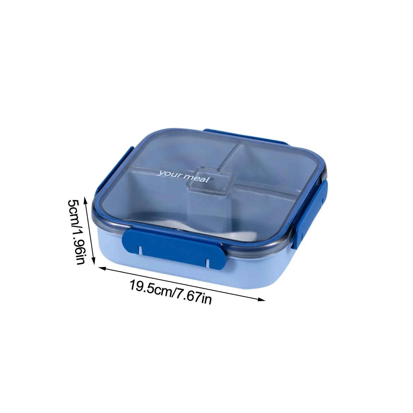 Microwave-Safe Lunch Box – Heat-Resistant Plastic Food & Fruit Storage Container with Secure Seal