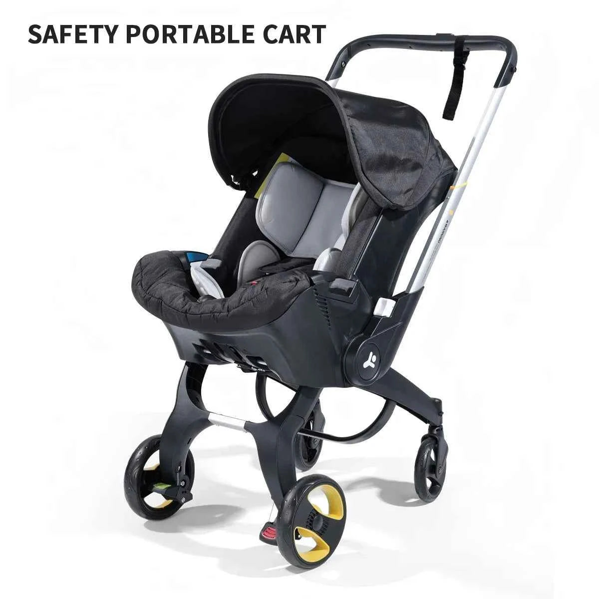 Foldable Travel Baby Stroller – Bi-directional Push, Lightweight Metal Frame for Easy Carrying