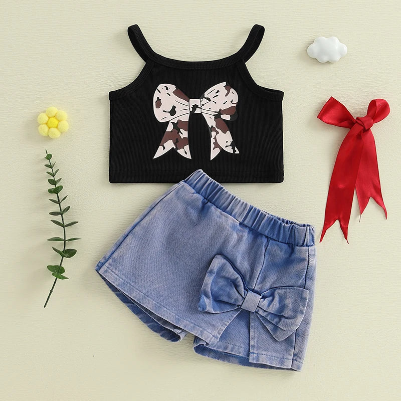 Bow Belle Summer Shorts Set