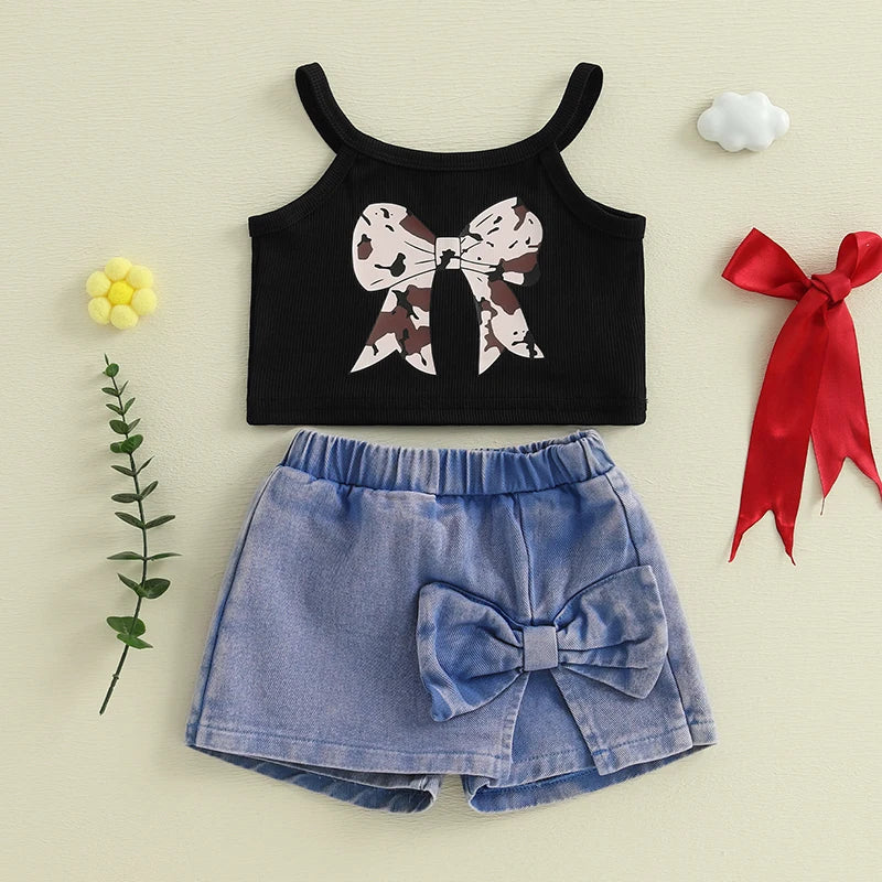Bow Belle Summer Shorts Set