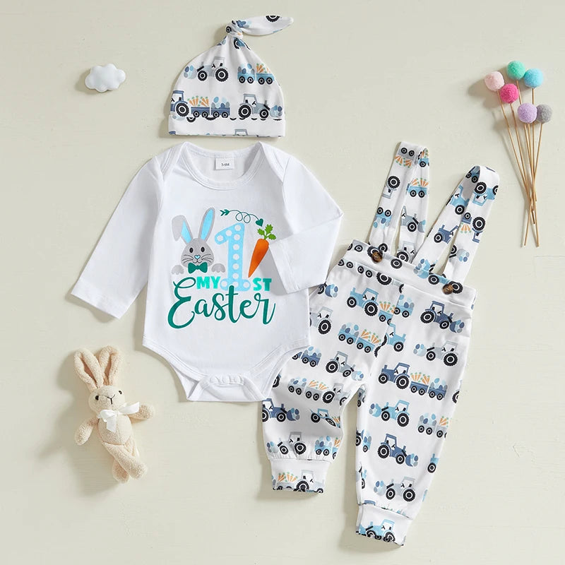 Easter Bunny 3-Piece Pants Set (0-18M)