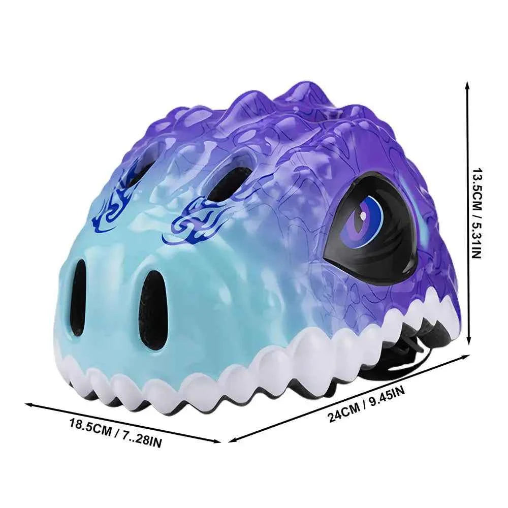 Toddler Bike Helmet Dinosaur Design – Kids Multi-Sport Protective Helmet for Bicycle, Scooter, and Skate