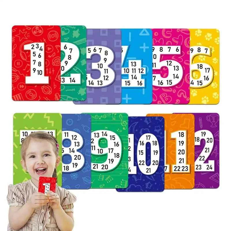 Kids Learning Flash Cards – 52-Piece Interactive Paper Game for Early Education
