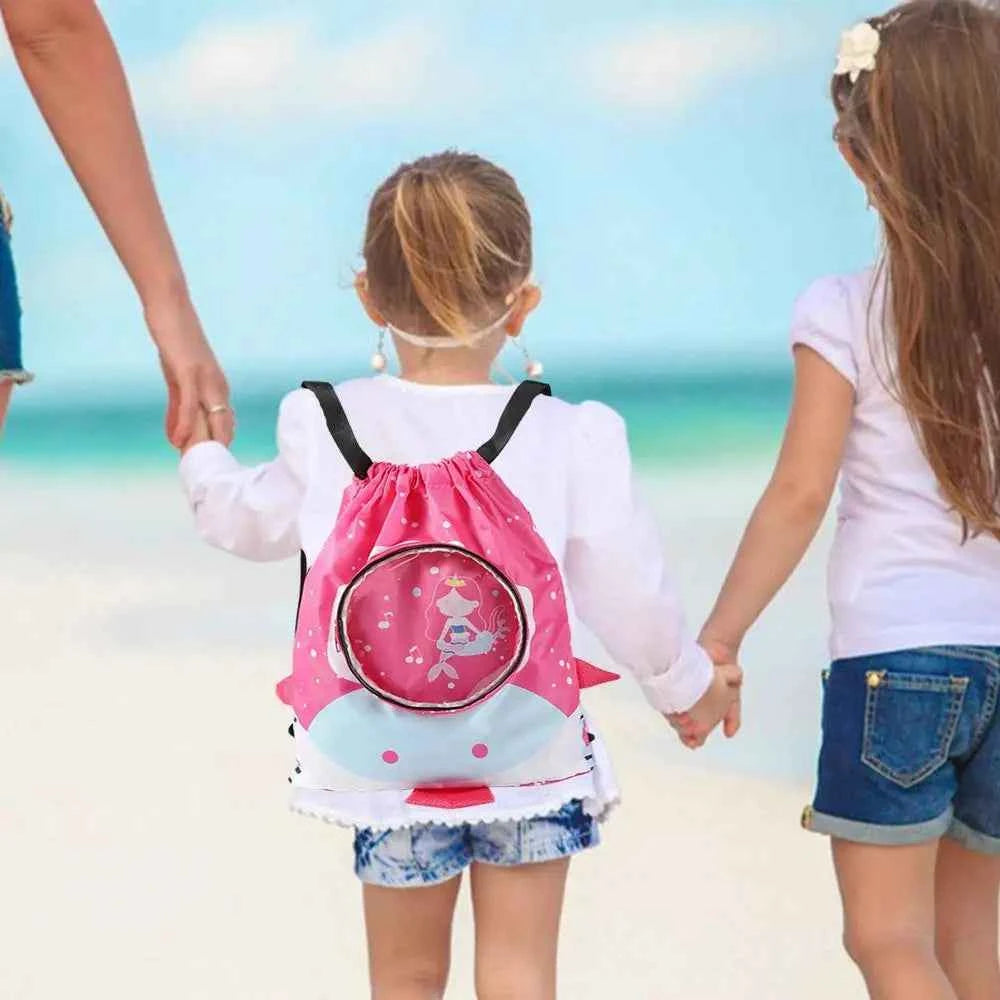 Kids Waterproof Swimming Backpack – Dry & Wet Bag Combo for Pool, Beach & Sports