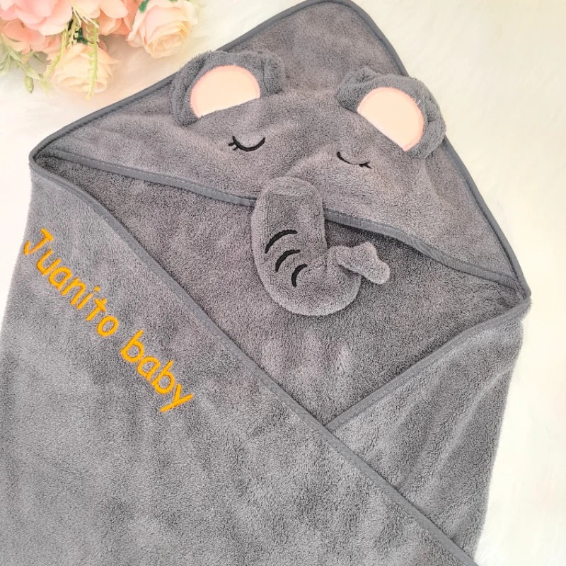 Custom Embroidered Baby Towel – Personalized Gift for Newborns & Toddlers