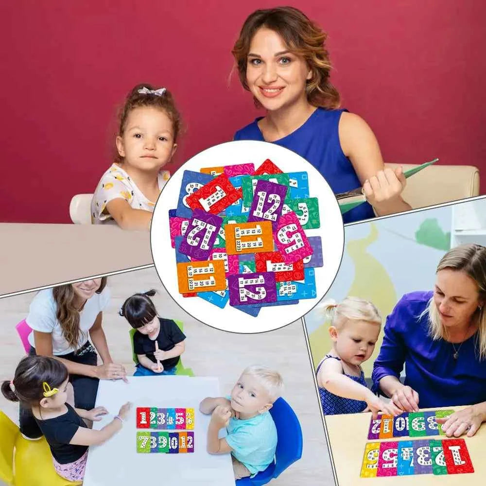 Kids Learning Flash Cards – 52-Piece Interactive Paper Game for Early Education