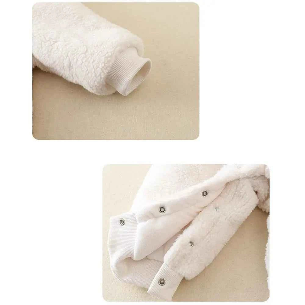 Christmas Fleece Jumpsuit for Kids – Warm Holiday Bodysuit with Full Coverage for Boys & Girls