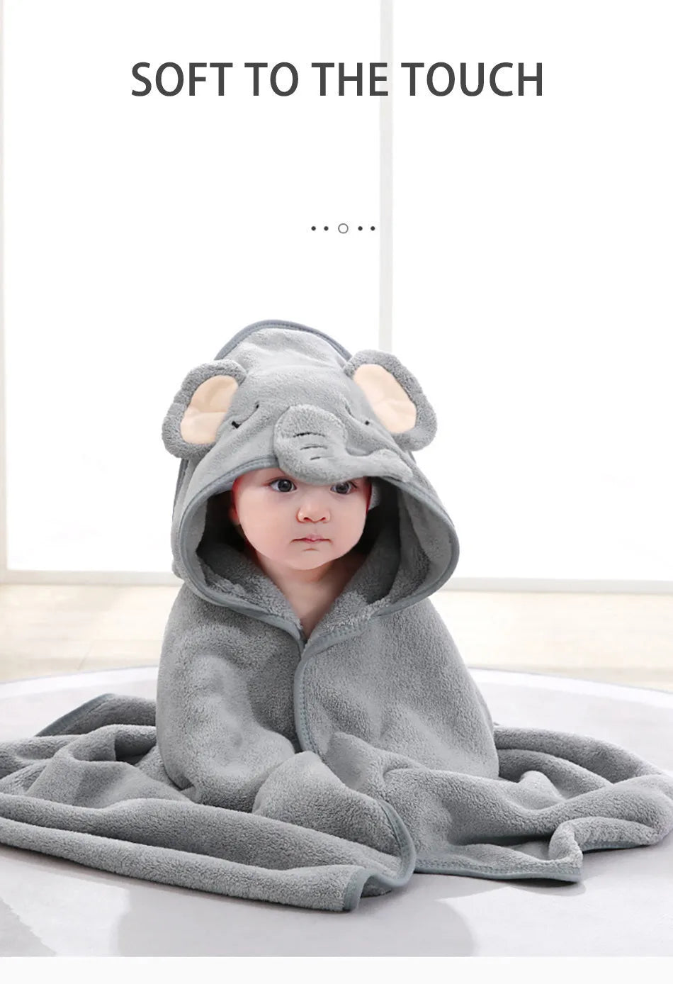 Soft Absorbent Baby Towel & Swaddle – Multi-Use Blanket for Newborns