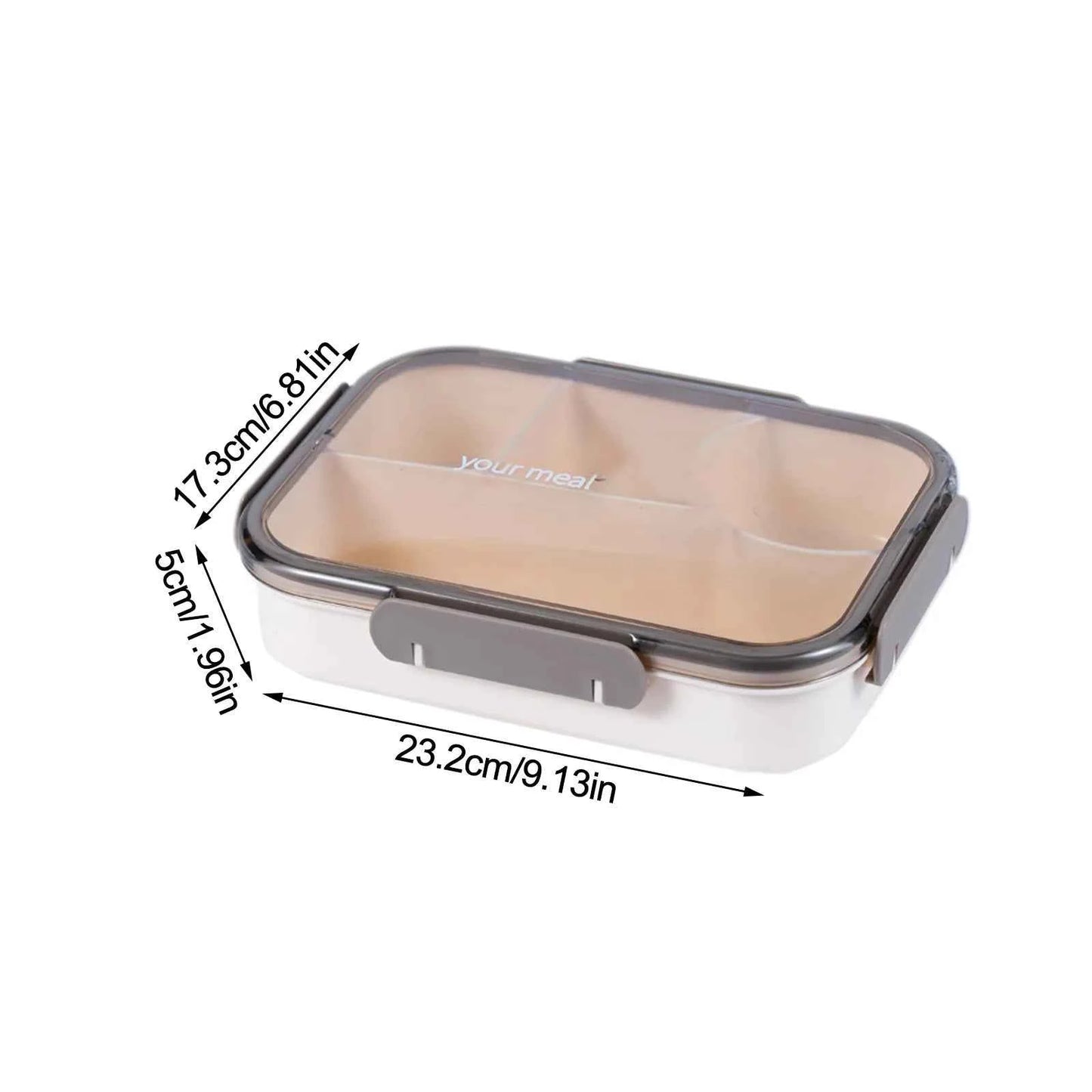 Microwave-Safe Lunch Box – Heat-Resistant Plastic Food & Fruit Storage Container with Secure Seal