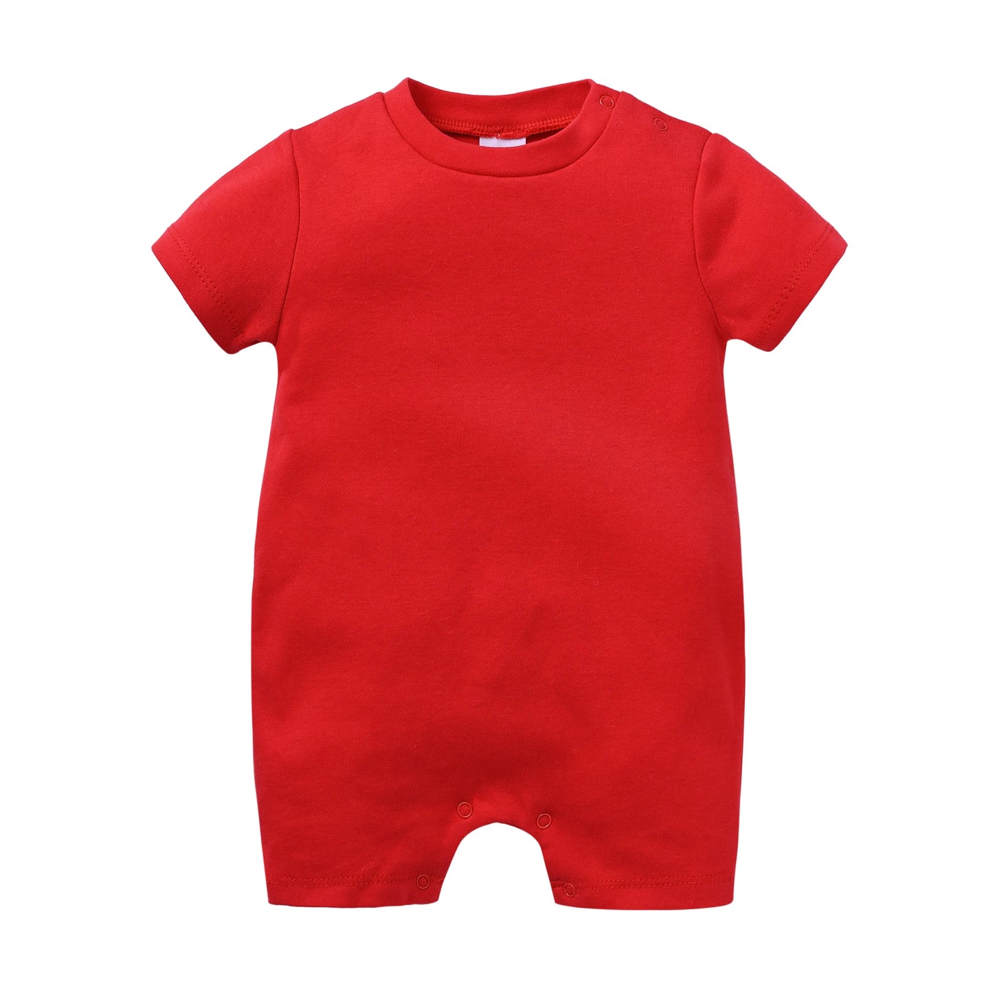 Newborn Baby Romper – Solid Cotton Unisex Jumpsuit, Infant & Toddler Onesie Overall