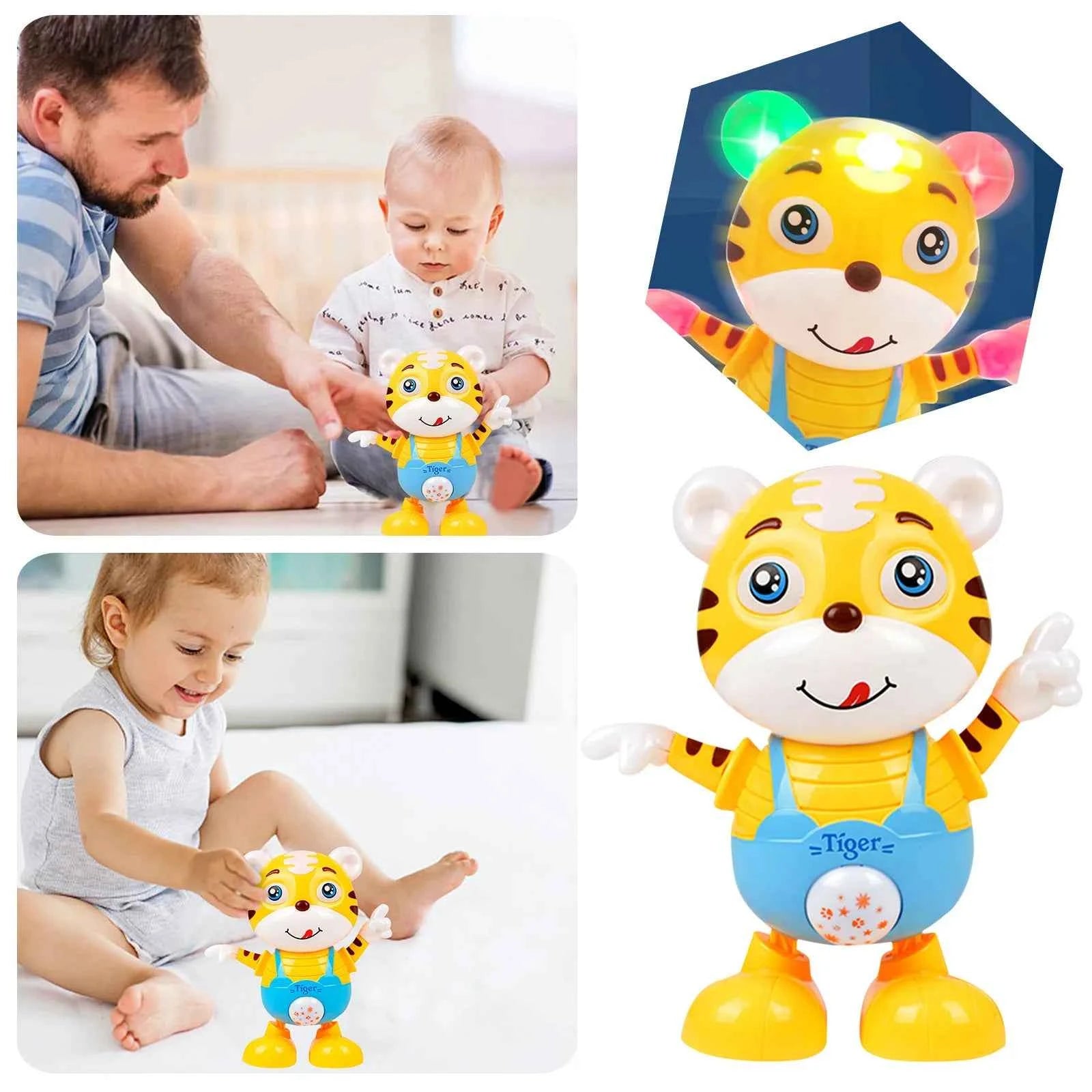 Musical Alphabet Toy for Toddlers - Dancing Tiger Musical Toy with Lights and Music