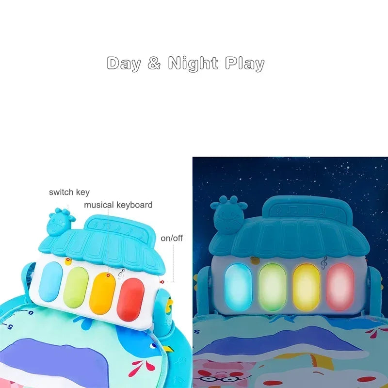 Baby Piano Play Mat & Activity Gym – 0–36 Months Development Toy