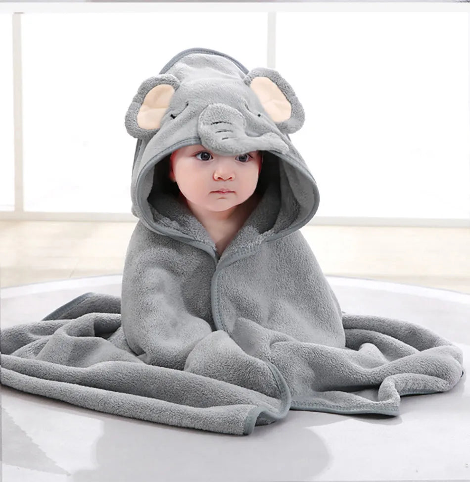 Soft Absorbent Baby Towel & Swaddle – Multi-Use Blanket for Newborns