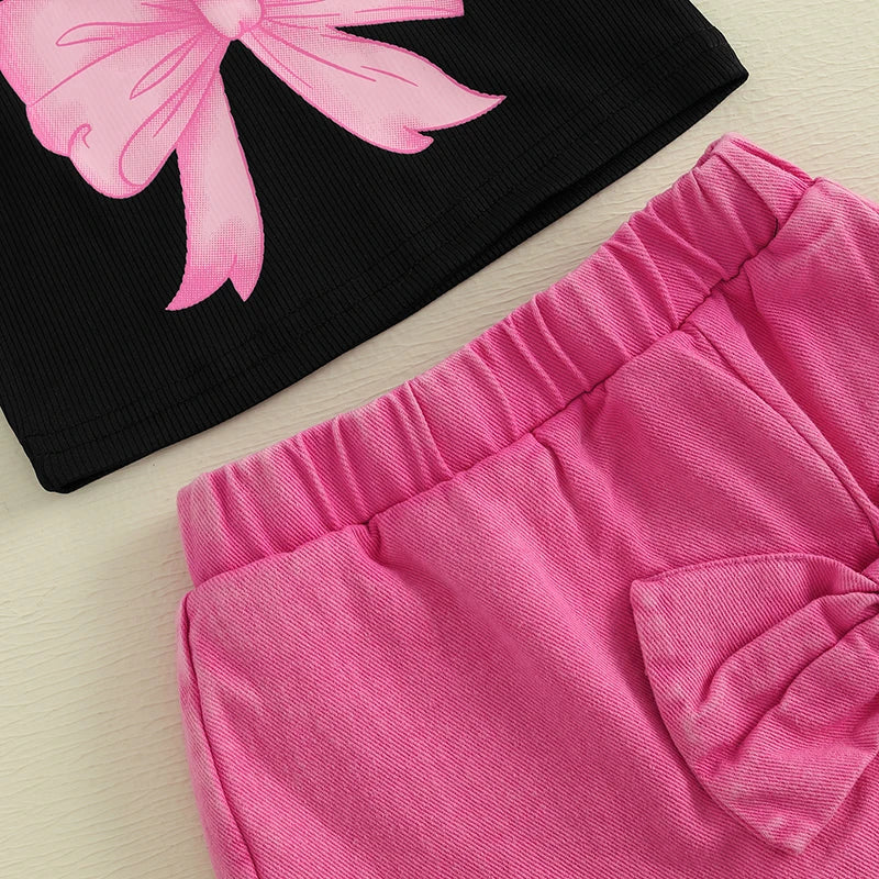Bow Belle Summer Shorts Set