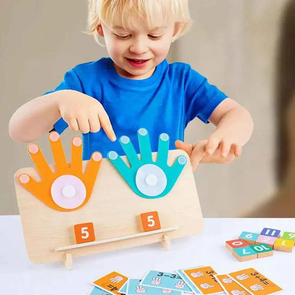 Educational Math Manipulative Blocks – Preschool Learning Toy for Hand-Eye Coordination