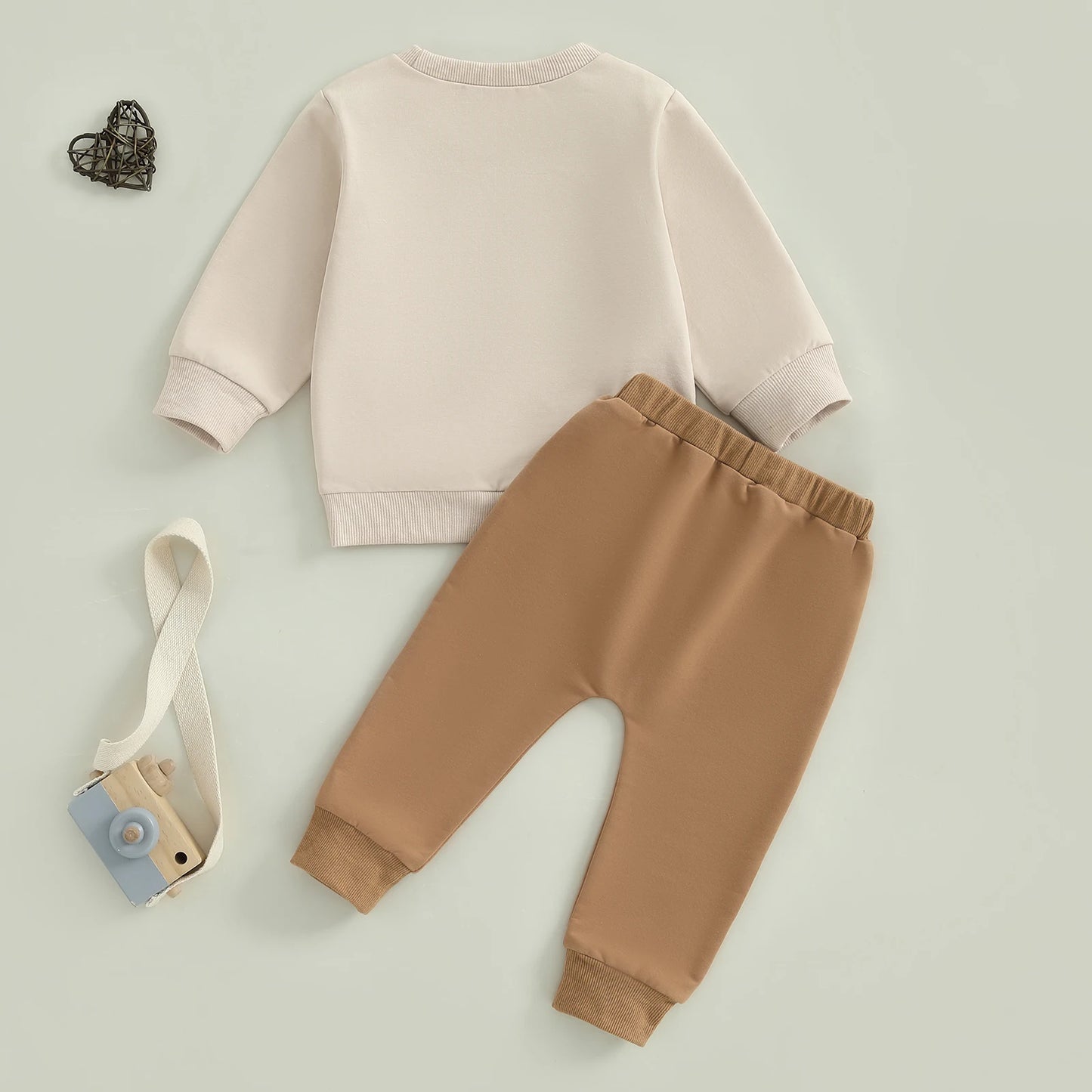 Toddler Thanksgiving Outfit – Long Sleeve Turkey Sweatshirt & Pants Set