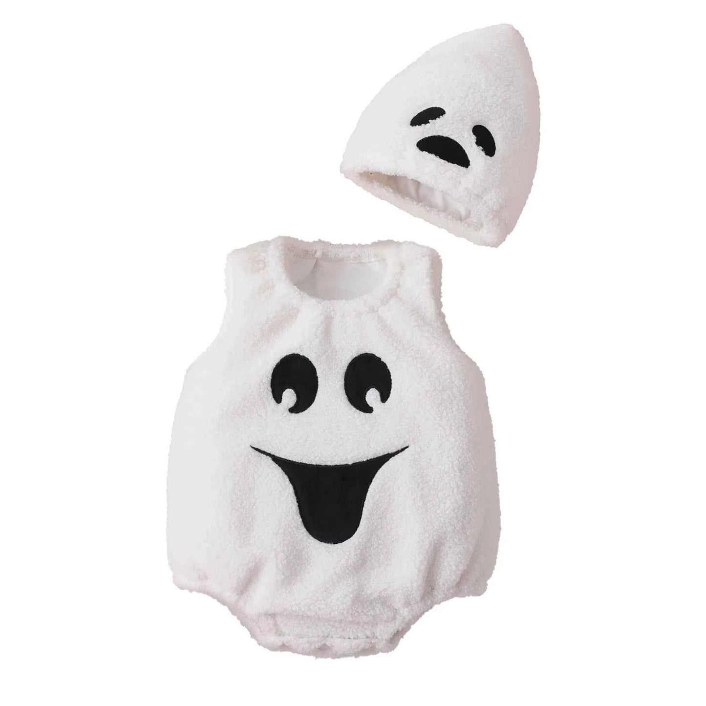 Pumpkin Spider Halloween Costume Jumpsuit with Headband – Infant & Toddler Outfit