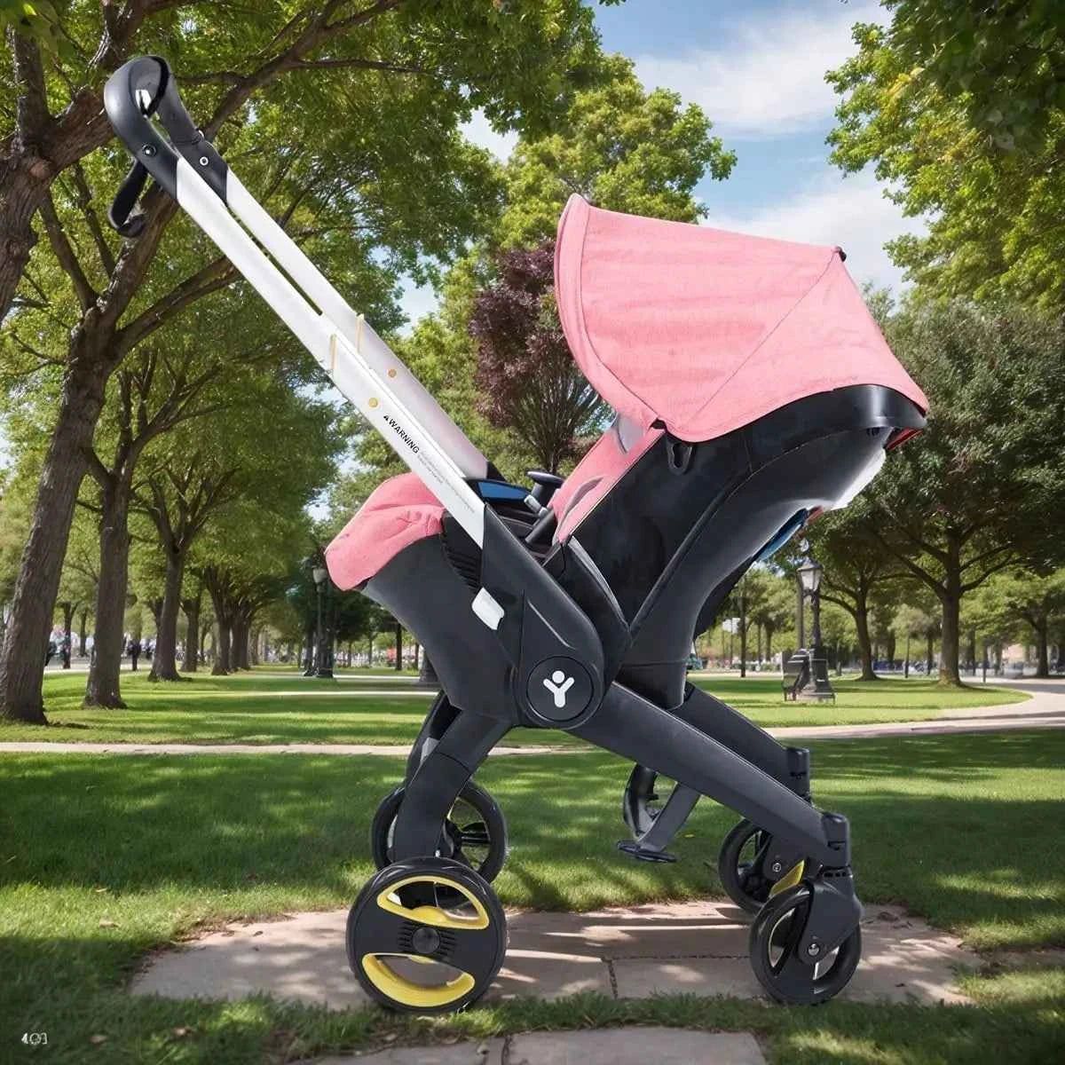 Foldable Travel Baby Stroller – Bi-directional Push, Lightweight Metal Frame for Easy Carrying