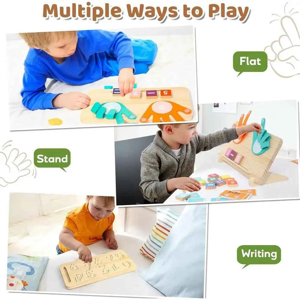 Educational Math Manipulative Blocks – Preschool Learning Toy for Hand-Eye Coordination