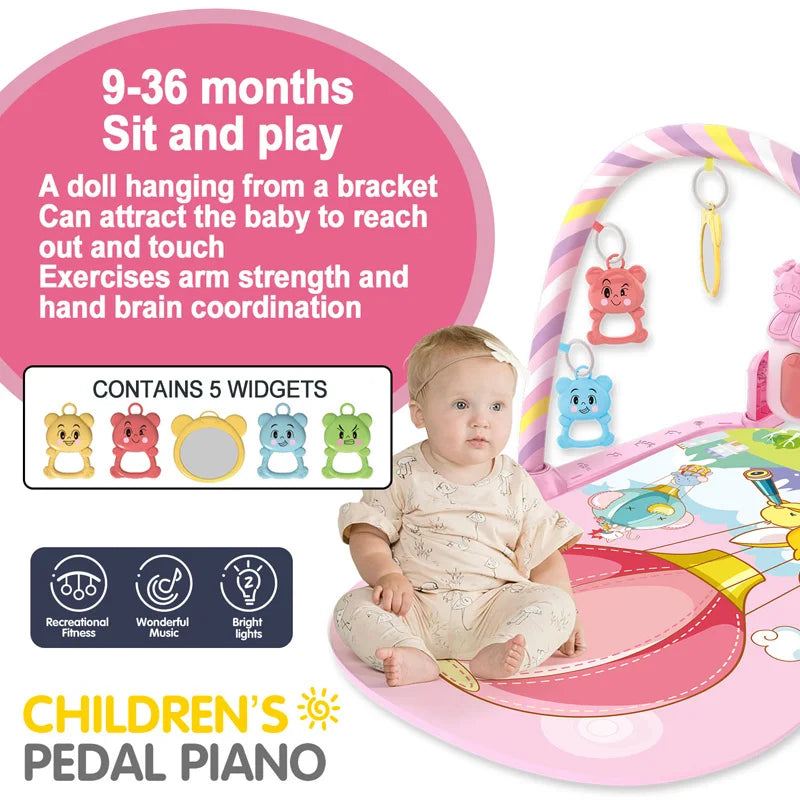 Musical Baby Play Gym & Fitness Stand – Early Learning Toy 0-36 Months