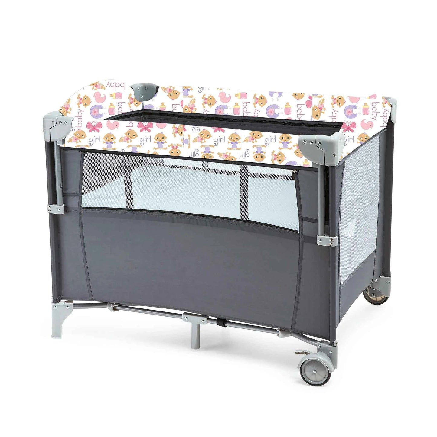 All-in-One Baby Playard Pack n Play with Bassinet & Diaper Changing Station – Portable Folding Travel Crib