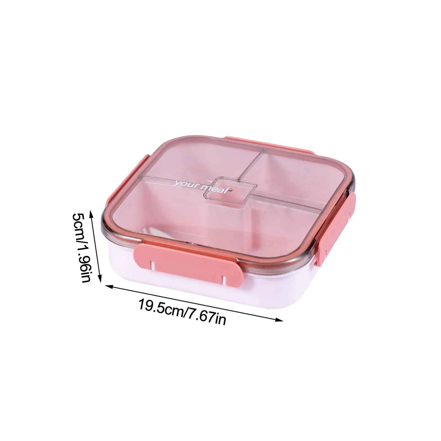 Microwave-Safe Lunch Box – Heat-Resistant Plastic Food & Fruit Storage Container with Secure Seal