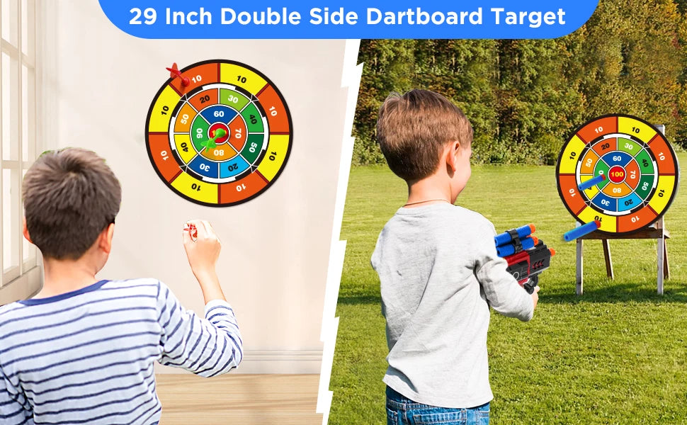 LED Light-Up Archery Set with Suction Cup Stand Target - Haven's Heaven Boutique