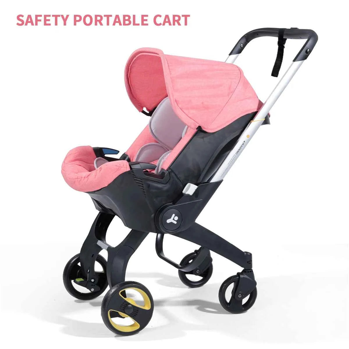 Foldable Travel Baby Stroller – Bi-directional Push, Lightweight Metal Frame for Easy Carrying