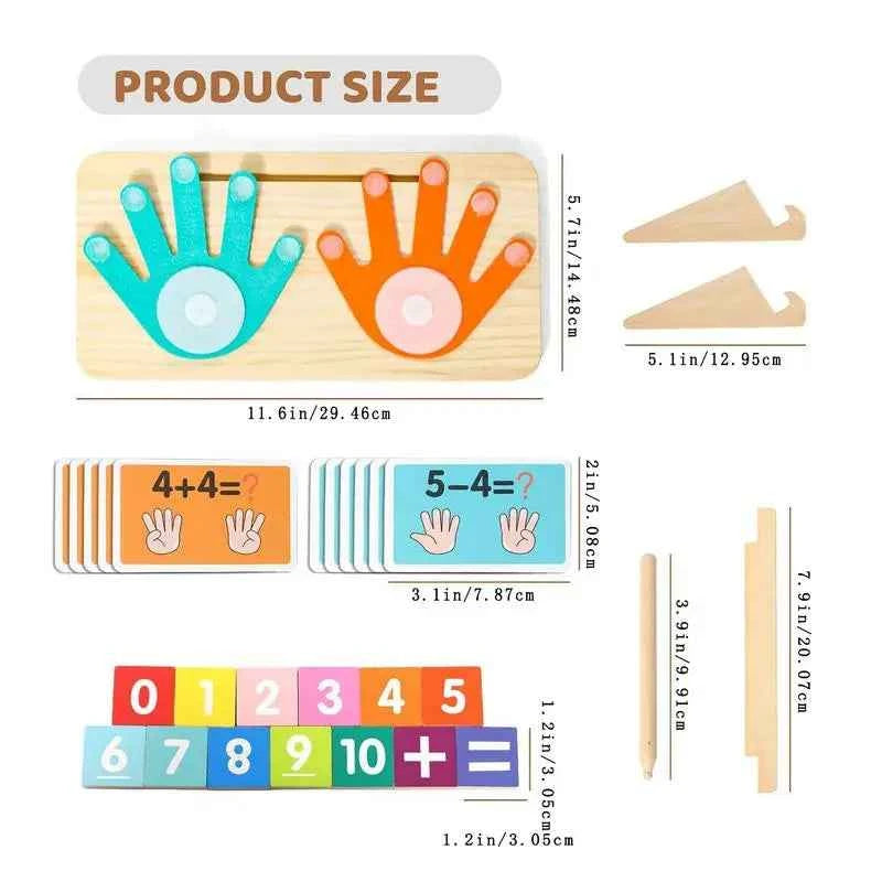 Educational Math Manipulative Blocks – Preschool Learning Toy for Hand-Eye Coordination